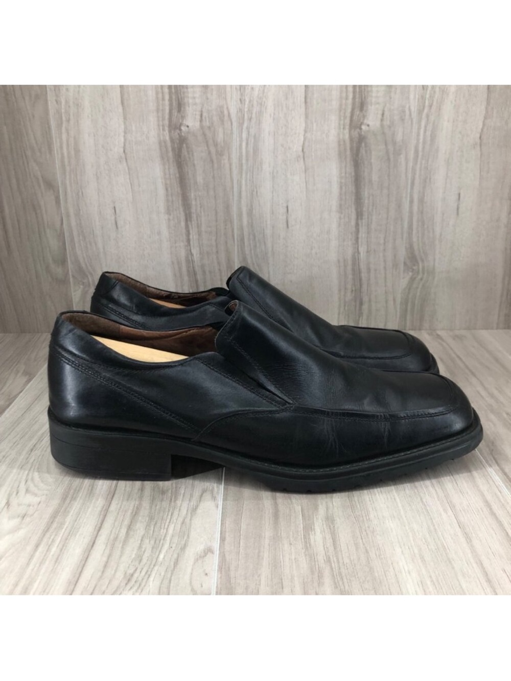 Giorgio Brutini Loafers Mens 12M Black Leather Slip On Shoes